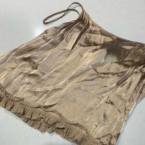 DKNY Satin Tan Cami Top